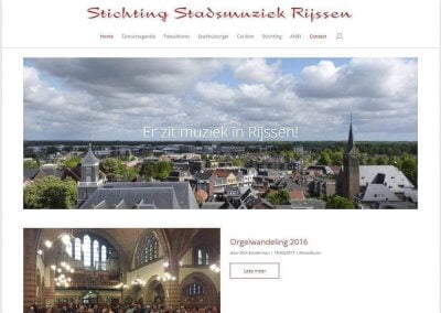 Nieuwe website voor Stichting Stadsmuziek Rijssen