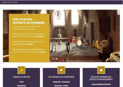 Beheer website Huis van de Kerkmuziek