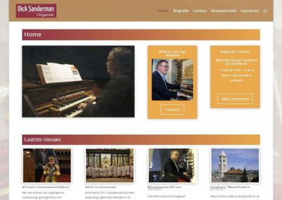 Website herbouwd voor Dick Sanderman