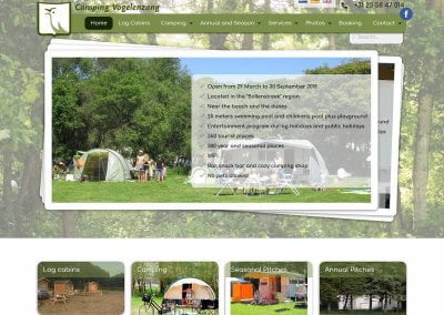Opdracht voor nieuwe website Familiecamping Vogelenzang