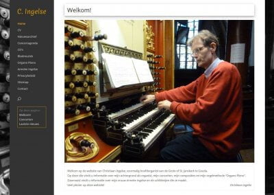 Vernieuwde website voor musicus Christiaan Ingelse
