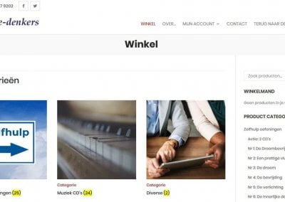 Nieuwe webwinkel De Mee-denkers
