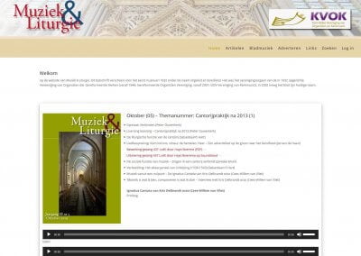 Nieuwe website Muziek & Liturgie
